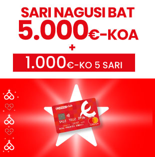 Aurtengo Gabonetan, sari hauetako bat zurea izan daiteke