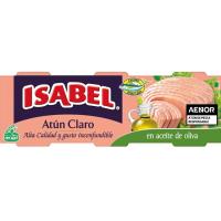 ISABEL Atún claro en aceite de oliva, pack 3x70 g