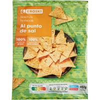 EROSKI Nachos naturales, bolsa 150 g