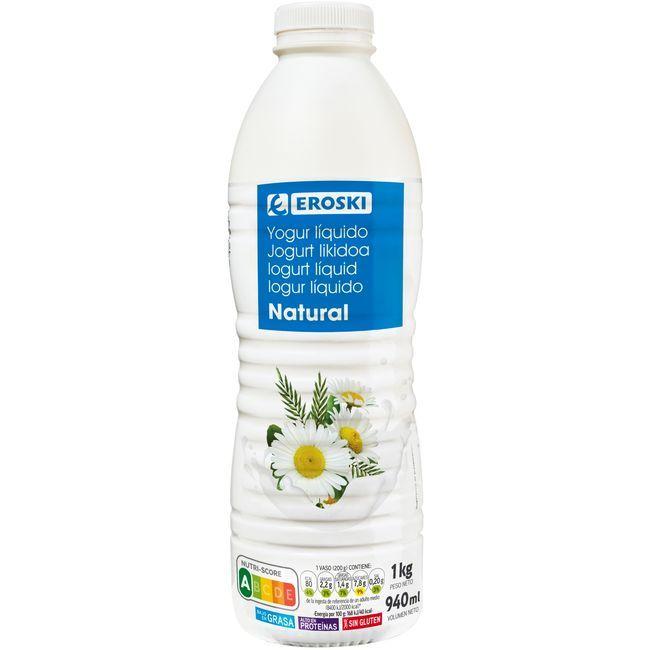 EROSKI Yogur líquido natural