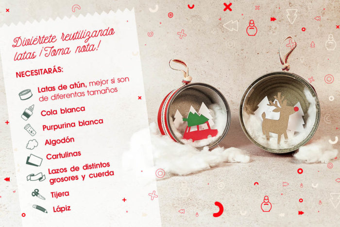 manualidad con latas recicladas