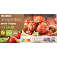 EROSKI VEGGIE Albóndigas estilo ternera
