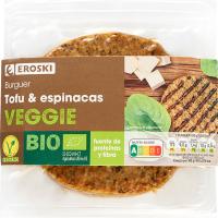 EROSKI VEGGIE Burguer de tofu y espinacas