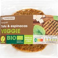 EROSKI VEGGIE Burguer de tofu y espinacas