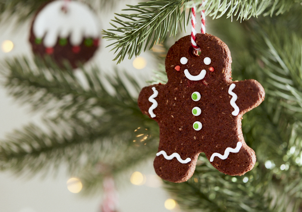 Galletas de navidad platano y cacao