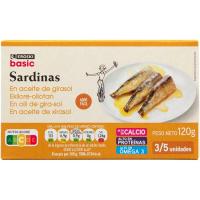 EROSKI basic Sardina en aceite de girasol