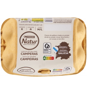 EROSKI Natur Huevos campero Galicia