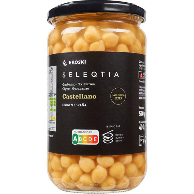 EROSKI SELEQTIA Garbanzo cocido