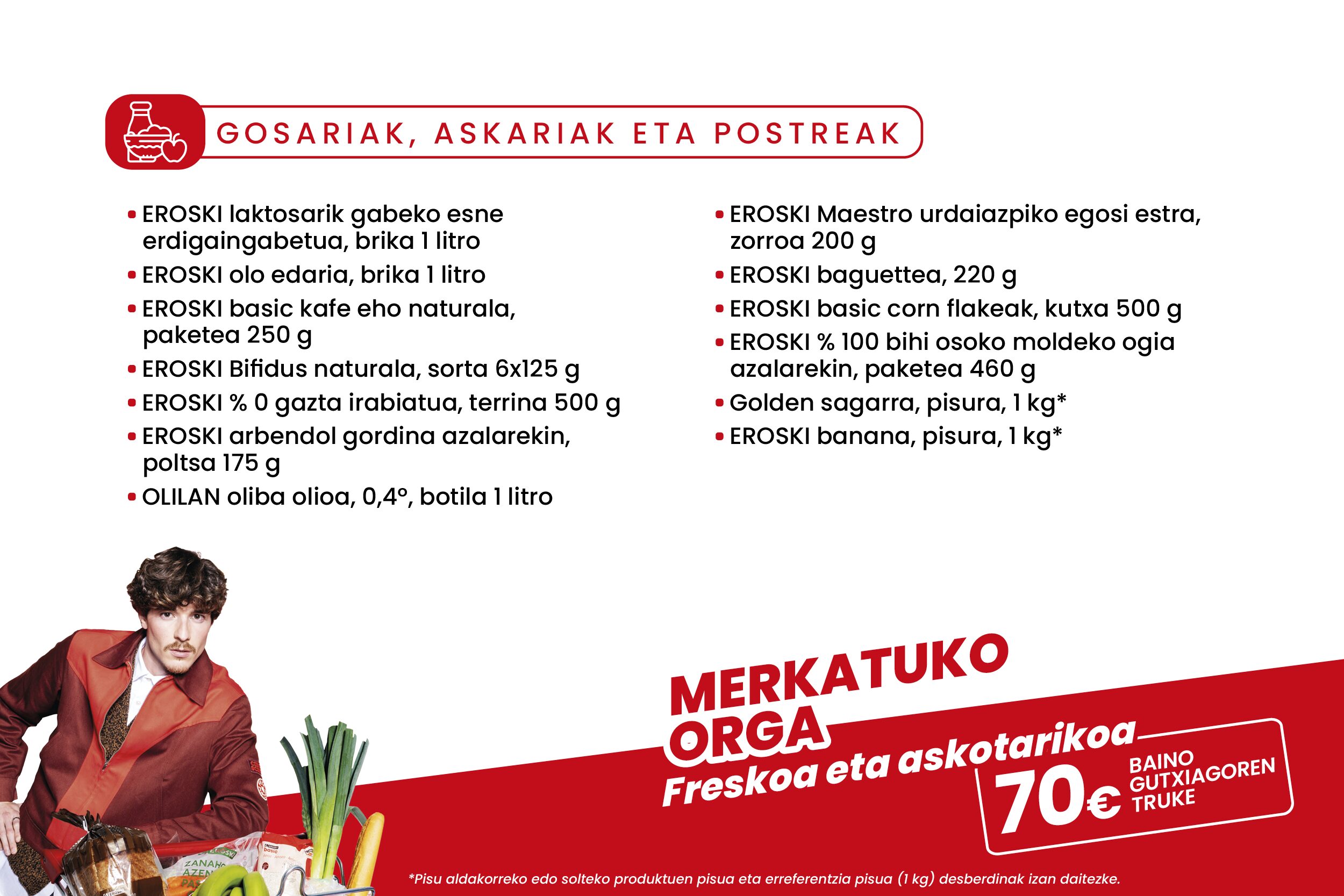 EROSKI markarekiko pasioa: Erosketa osasuntsua eta arrazoizkoa egiteko behar duzun guztia