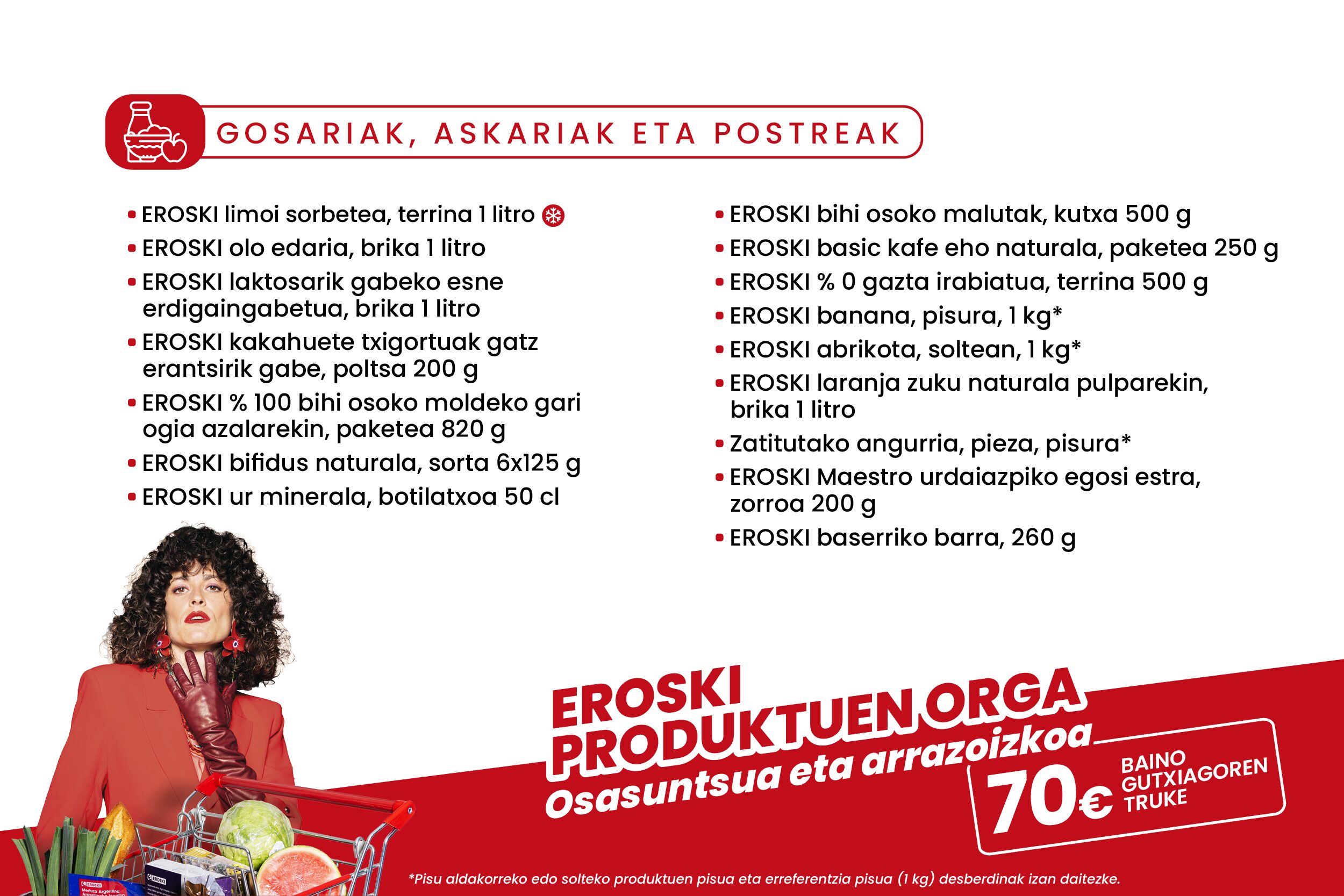 EROSKI markarekiko pasioa: Erosketa osasuntsua eta arrazoizkoa egiteko behar duzun guztia