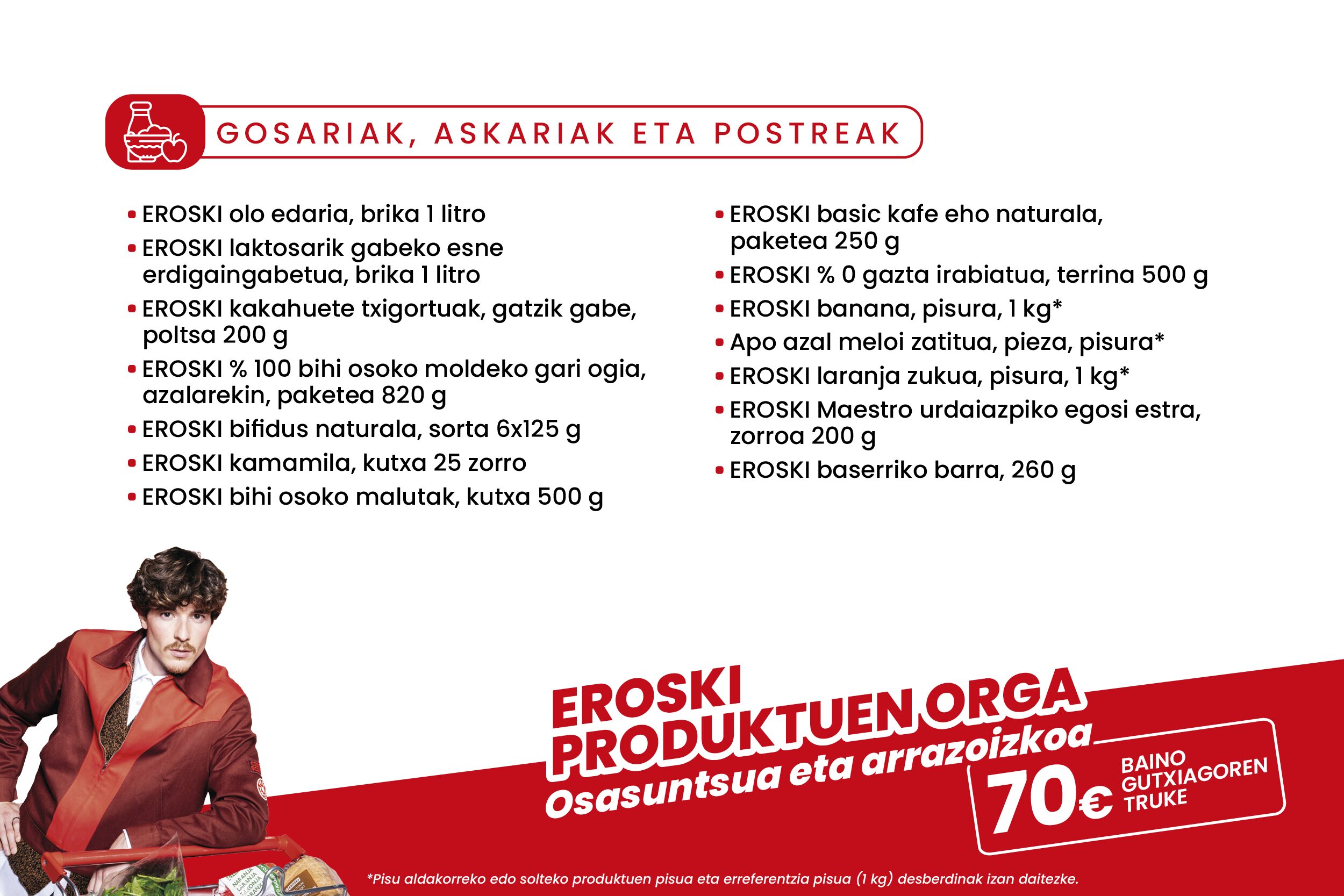 EROSKI markarekiko pasioa: Erosketa osasuntsua eta arrazoizkoa egiteko behar duzun guztia