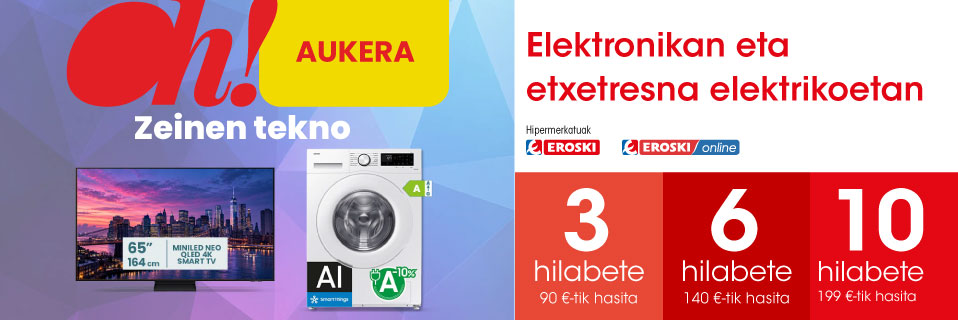 Finantzaketa % 0ko UTB*arekin urriaren 21era arte