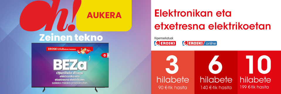 Finantzaketa % 0ko UTB*arekin martxoaren 11ra arte