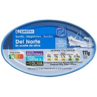 Eroski Bonito en aceite de oliva bajo en sal