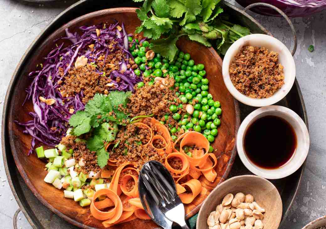 Ensalada de quinoa crujiente