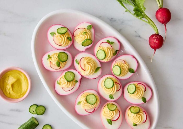 Huevos rellenos de pascua