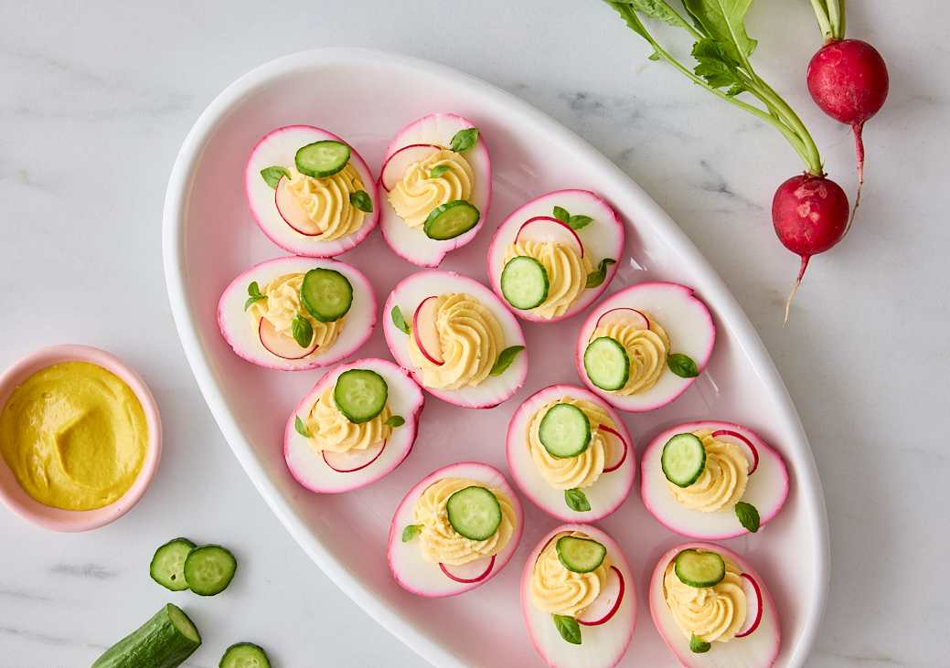 Huevos rellenos de pascua