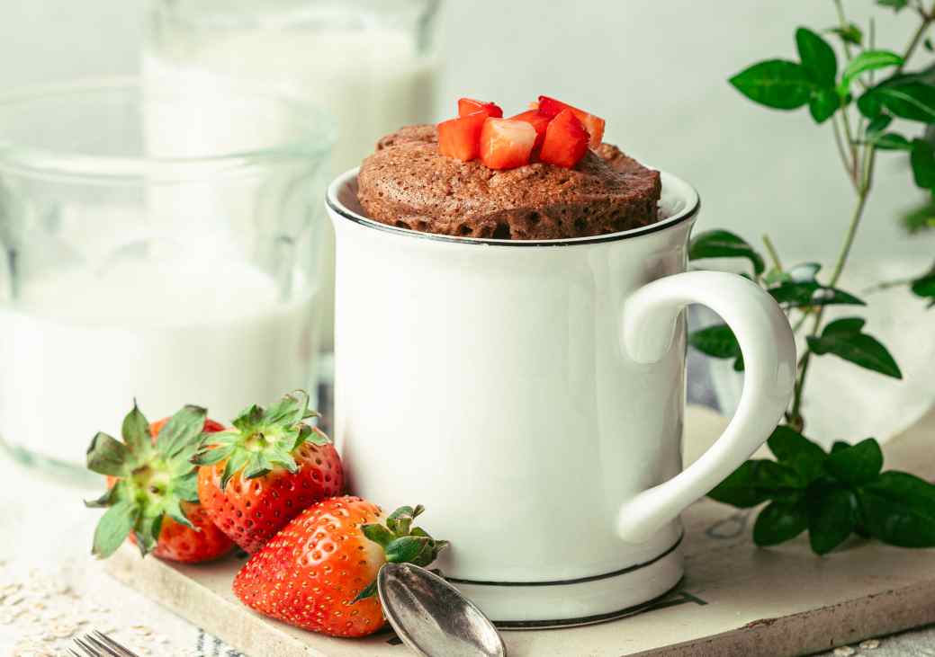 Mugcake cacao y kéfir