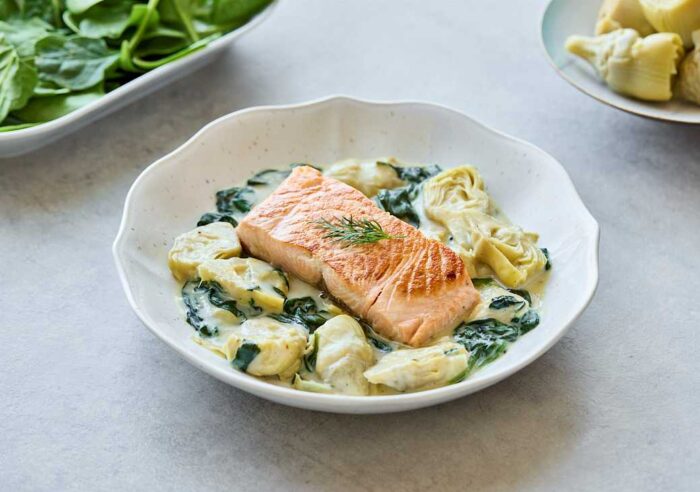Canelones de calabacín y pollo